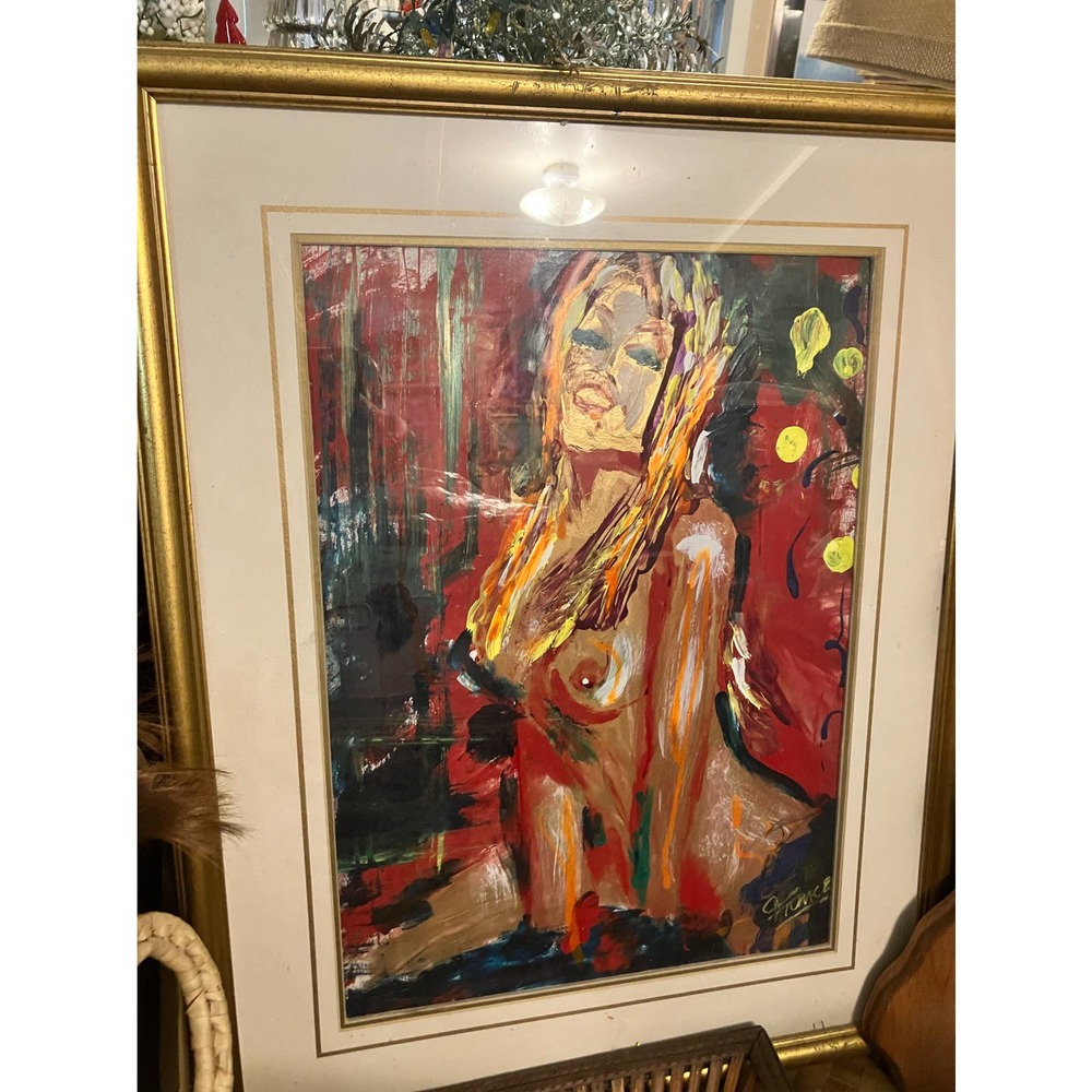 Handpainted acrylic painting on canvas